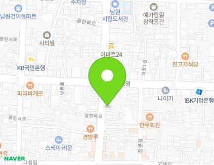 34-4 Gwanghanbuk-ro, Namwon-si, Jeonbuk-do, Republic of Korea Map