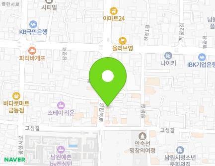 28-1 Gwanghanbuk-ro, Namwon-si, Jeonbuk-do, Republic of Korea Map