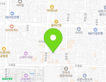 28-4 Gwanghanbuk-ro, Namwon-si, Jeonbuk-do, Republic of Korea Map