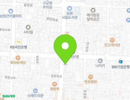 36-3 Gwanghanbuk-ro, Namwon-si, Jeonbuk-do, Republic of Korea Map