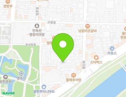 13-4 Wolmaean-gil, Namwon-si, Jeonbuk-do, Republic of Korea Map