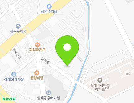 36-13 Donghak-ro, Samnye-eup, Wanju-gun, Jeonbuk-do, Republic of Korea Map