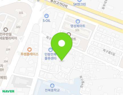 14-4 Jjokgureum 5-gil, Deokjin-gu, Jeonju-si, Jeonbuk-do, Republic of Korea Map