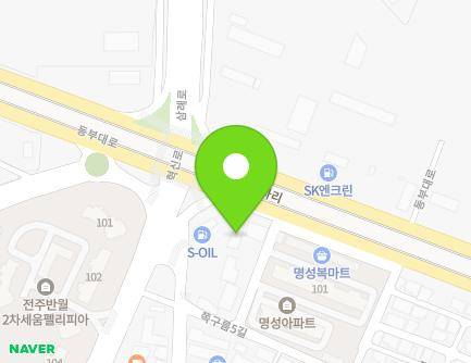 1563 Dongbu-daero, Deokjin-gu, Jeonju-si, Jeonbuk-do, Republic of Korea Map