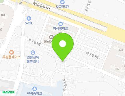18-4 Jjokgureum 5-gil, Deokjin-gu, Jeonju-si, Jeonbuk-do, Republic of Korea Map