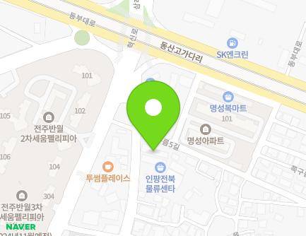 6 Jjokgureum 5-gil, Deokjin-gu, Jeonju-si, Jeonbuk-do, Republic of Korea Map