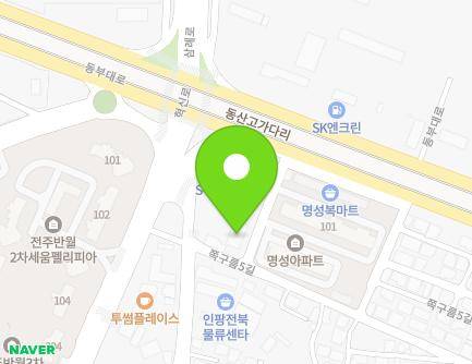 44 Jjokgureum 2-gil, Deokjin-gu, Jeonju-si, Jeonbuk-do, Republic of Korea Map