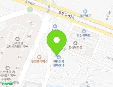 38 Jjokgureum 2-gil, Deokjin-gu, Jeonju-si, Jeonbuk-do, Republic of Korea Map