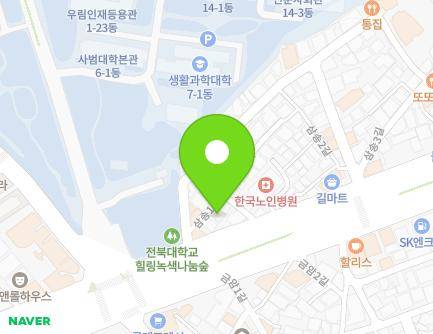 4-4 Samsong 1-gil, Deokjin-gu, Jeonju-si, Jeonbuk-do, Republic of Korea Map