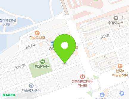 10-17 Samsong 5-gil, Deokjin-gu, Jeonju-si, Jeonbuk-do, Republic of Korea Map