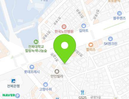 7 Geumam 1-gil, Deokjin-gu, Jeonju-si, Jeonbuk-do, Republic of Korea Map