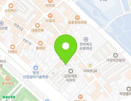 12-4 Myeongnyun 2-gil, Deokjin-gu, Jeonju-si, Jeonbuk-do, Republic of Korea Map