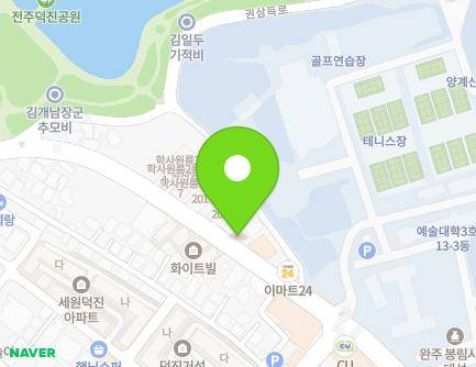 350 Gwonsamdeuk-ro, Deokjin-gu, Jeonju-si, Jeonbuk-do, Republic of Korea Map