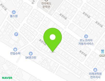 11 Hoban 5-gil, Deokjin-gu, Jeonju-si, Jeonbuk-do, Republic of Korea Map