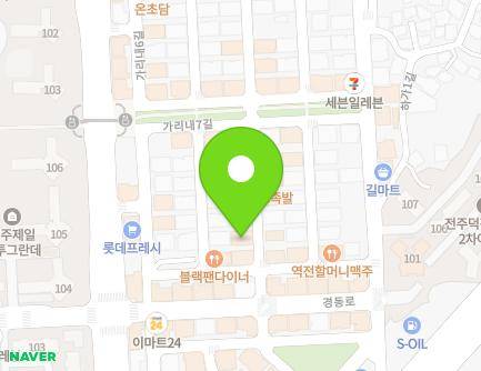 10-3 Garinae 8-gil, Deokjin-gu, Jeonju-si, Jeonbuk-do, Republic of Korea Map