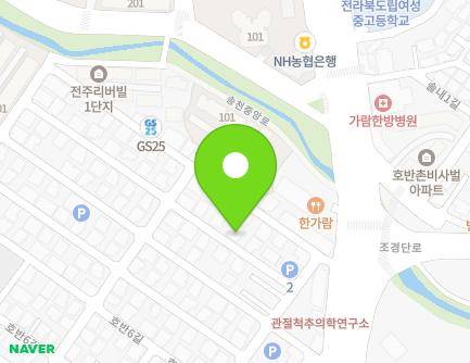 21-6 Hoban 4-gil, Deokjin-gu, Jeonju-si, Jeonbuk-do, Republic of Korea Map