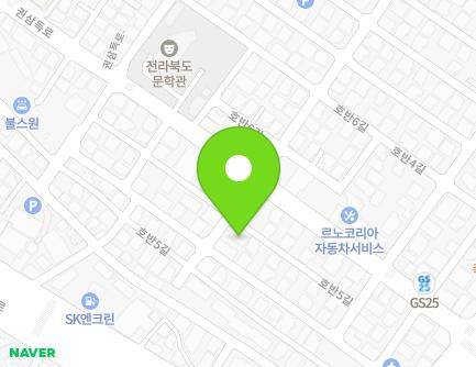 5 Hoban 5-gil, Deokjin-gu, Jeonju-si, Jeonbuk-do, Republic of Korea Map