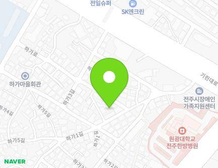 22-2 Haga 1-gil, Deokjin-gu, Jeonju-si, Jeonbuk-do, Republic of Korea Map