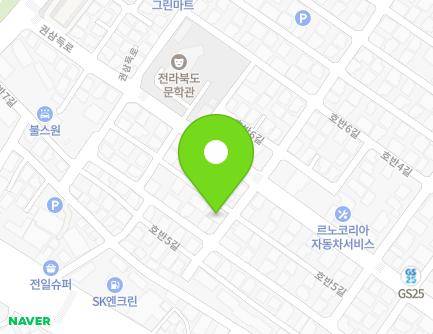 6 Hoban 5-gil, Deokjin-gu, Jeonju-si, Jeonbuk-do, Republic of Korea Map