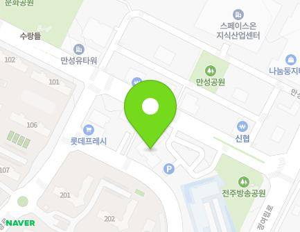 1097-10 Jeongyeorip-ro, Deokjin-gu, Jeonju-si, Jeonbuk-do, Republic of Korea Map