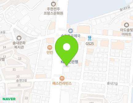 150 Songcheonjungang-ro, Deokjin-gu, Jeonju-si, Jeonbuk-do, Republic of Korea