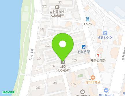 31 Songcheon-ro, Deokjin-gu, Jeonju-si, Jeonbuk-do, Republic of Korea Map