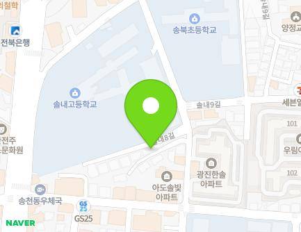 23-15 Sollae 8-gil, Deokjin-gu, Jeonju-si, Jeonbuk-do, Republic of Korea Map
