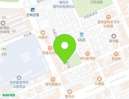 5-3 Ajung 1-gil, Deokjin-gu, Jeonju-si, Jeonbuk-do, Republic of Korea Map