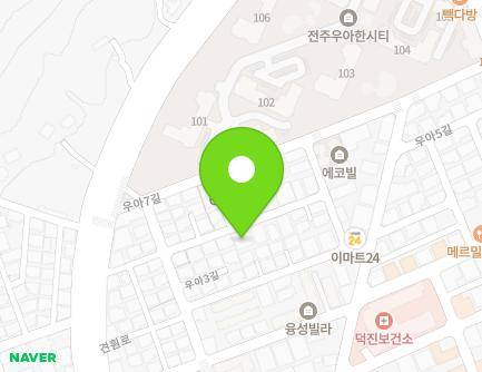 33-18 Ua 7-gil, Deokjin-gu, Jeonju-si, Jeonbuk-do, Republic of Korea Map