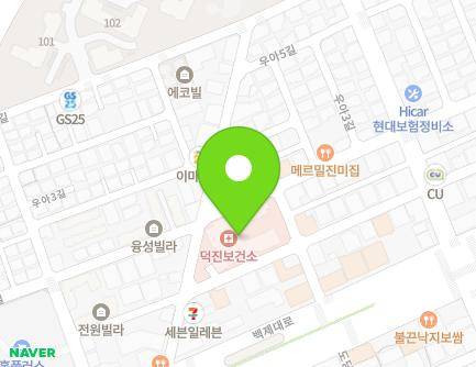 20 Ua 1-gil, Deokjin-gu, Jeonju-si, Jeonbuk-do, Republic of Korea