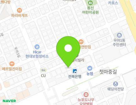 8 Ua 2-gil, Deokjin-gu, Jeonju-si, Jeonbuk-do, Republic of Korea Map