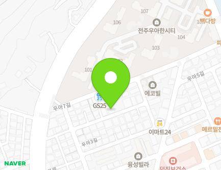 33-25 Ua 7-gil, Deokjin-gu, Jeonju-si, Jeonbuk-do, Republic of Korea Map