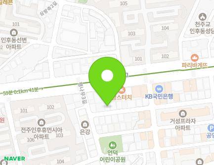 7-3 Paengnamu 3-gil, Deokjin-gu, Jeonju-si, Jeonbuk-do, Republic of Korea Map