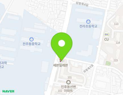 22 Simbangjuk-ro, Deokjin-gu, Jeonju-si, Jeonbuk-do, Republic of Korea Map