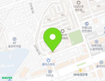 8-3 Jinbeodeul 3-gil, Deokjin-gu, Jeonju-si, Jeonbuk-do, Republic of Korea Map
