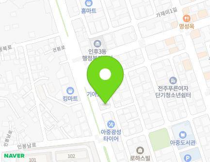 166 Gyeonhwon-ro, Deokjin-gu, Jeonju-si, Jeonbuk-do, Republic of Korea Map