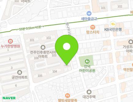 6-12 Paengnamu 3-gil, Deokjin-gu, Jeonju-si, Jeonbuk-do, Republic of Korea Map