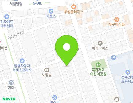 16-1 Seogajaemi 2-gil, Deokjin-gu, Jeonju-si, Jeonbuk-do, Republic of Korea Map