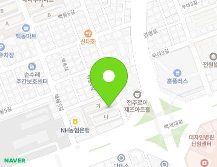 7 Baekdong 6-gil, Deokjin-gu, Jeonju-si, Jeonbuk-do, Republic of Korea Map