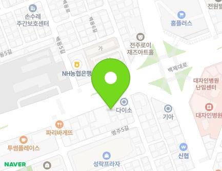 754 Baekje-daero, Deokjin-gu, Jeonju-si, Jeonbuk-do, Republic of Korea Map