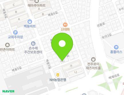10-9 Baekdong 5-gil, Deokjin-gu, Jeonju-si, Jeonbuk-do, Republic of Korea Map