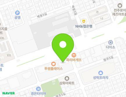 740 Baekje-daero, Deokjin-gu, Jeonju-si, Jeonbuk-do, Republic of Korea Map