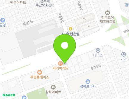 746 Baekje-daero, Deokjin-gu, Jeonju-si, Jeonbuk-do, Republic of Korea Map