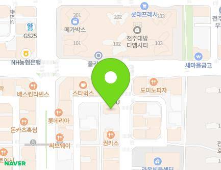 43-17 Ogong-ro, Deokjin-gu, Jeonju-si, Jeonbuk-do, Republic of Korea Map