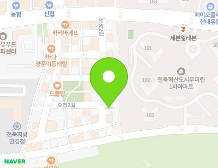 17 Ojeong 2-gil, Deokjin-gu, Jeonju-si, Jeonbuk-do, Republic of Korea Map
