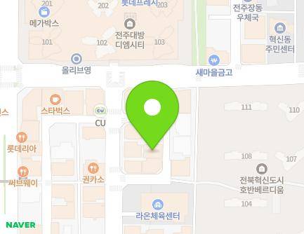 43-34 Ogong-ro, Deokjin-gu, Jeonju-si, Jeonbuk-do, Republic of Korea Map