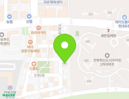 13 Ojeong 2-gil, Deokjin-gu, Jeonju-si, Jeonbuk-do, Republic of Korea Map