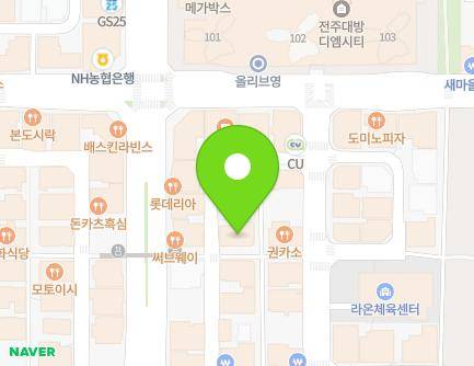 33-14 Ogong-ro, Deokjin-gu, Jeonju-si, Jeonbuk-do, Republic of Korea Map