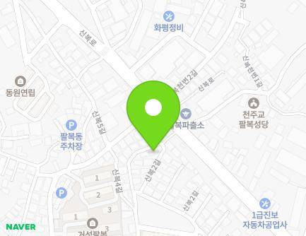 38-11 Sinbok 2-gil, Deokjin-gu, Jeonju-si, Jeonbuk-do, Republic of Korea Map