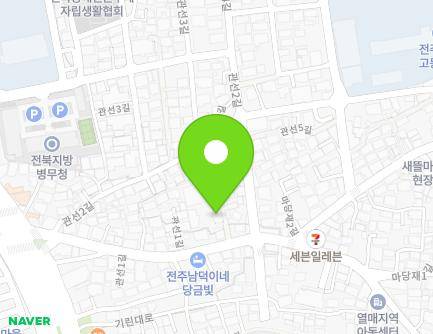 39 Gwanseon 1-gil, Wansan-gu, Jeonju-si, Jeonbuk-do, Republic of Korea Map